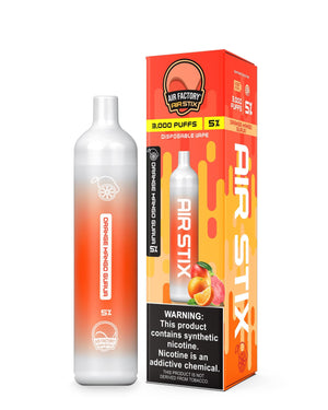 Air Factory Air Stix Disposable | 3000 Puffs | 8mL Orange Mango Guava 5% with Packaging