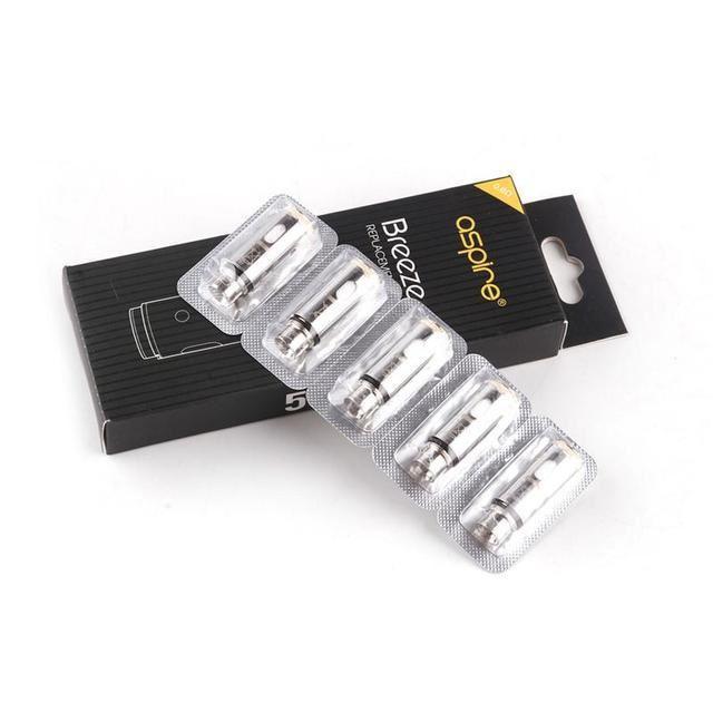 Aspire Breeze Replacement Coils (5-Pack) with packaging