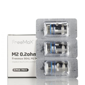 FreeMaX Maxus Pro 904L M2 0.2 ohm Replacement Coils With Packaging