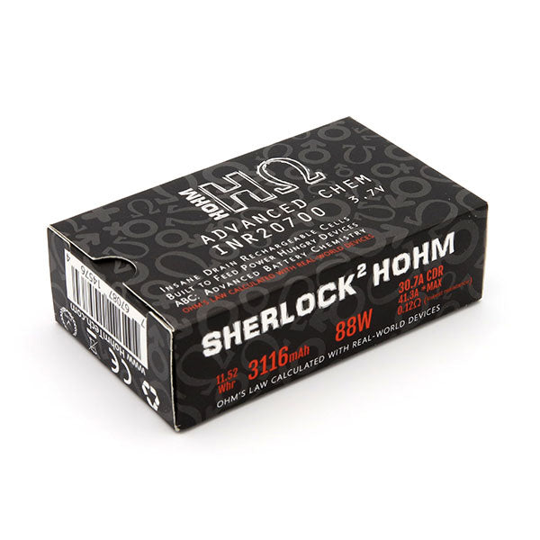Hohm Tech Sherlock2 20700 41.3A 3116mAh | 2-Pack Packaging