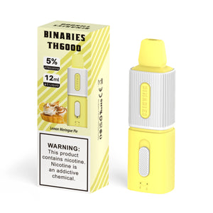 Binaries Cabin TH6000 Disposable | 6000 Puffs | 12mL | 50mg Lemon Meringue Pie with Packaging