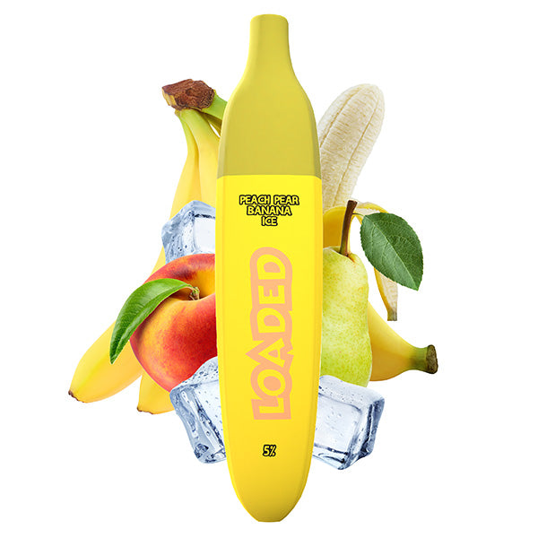 Loaded Banana TFN Disposable | 2500 Puffs | 5mL Peach Pear Banana Ice