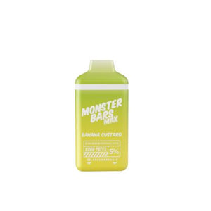 Monster Bars Max Disposable | 6000 Puffs | 12mL Banana Custard 5%