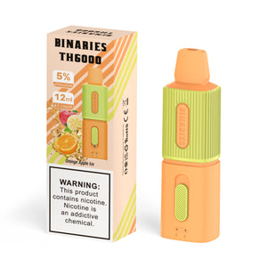 Binaries Cabin TH6000 Disposable | 6000 Puffs | 12mL | 50mg Orange Apple Ice with Packaging