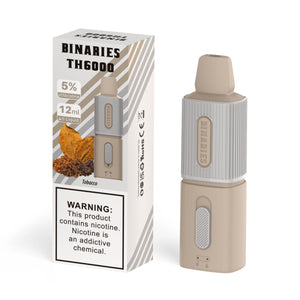 Binaries Cabin TH6000 Disposable | 6000 Puffs | 12mL | 50mg Tobacco with Packaging