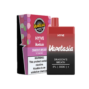 Vapetasia Hyve Mesh Disposable | 5000 Puffs | 12mL Dragons Breath with Packaging