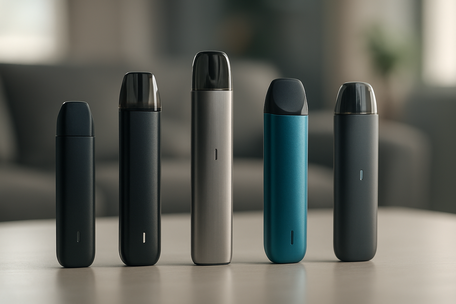 Portable pod system vape with a minimalist design