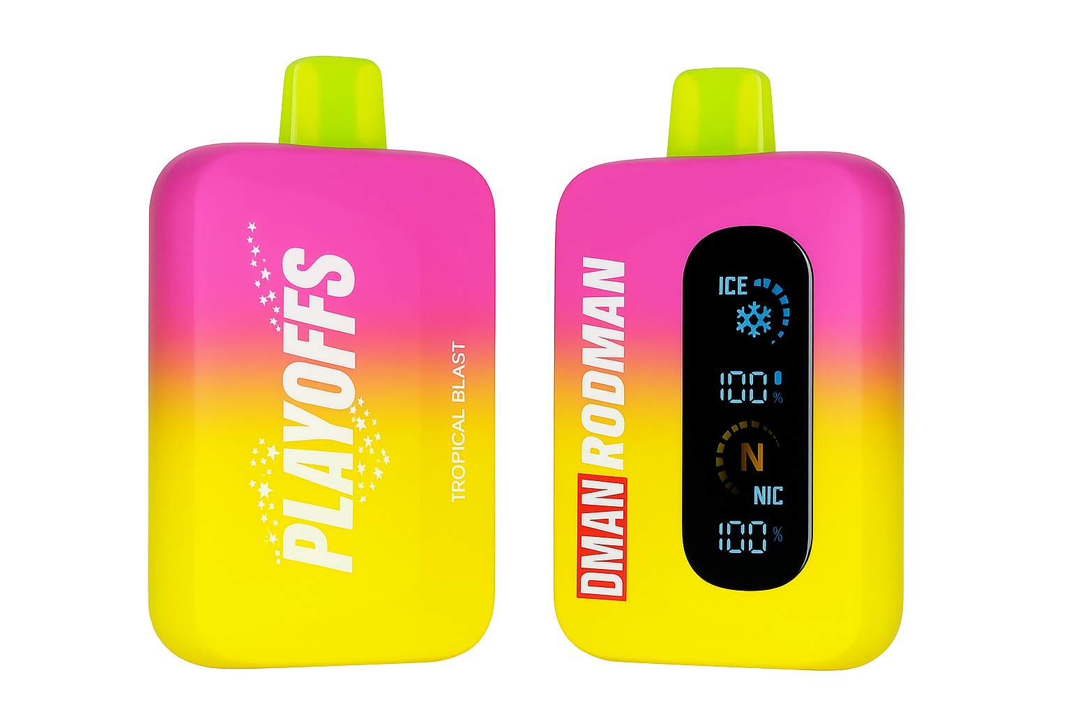 Rodman Playoffs Disposable Vape device with sleek modern design, long-lasting battery, and rich flavor options on a clean background