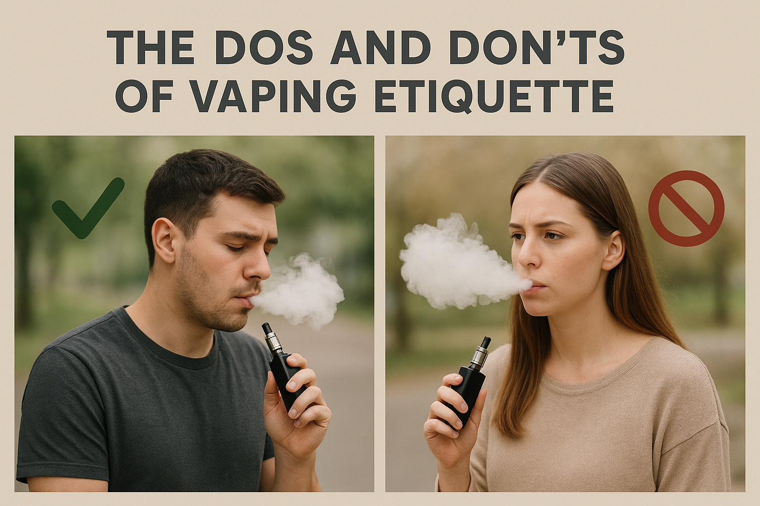 The Dos and Don’ts of Vaping Etiquette