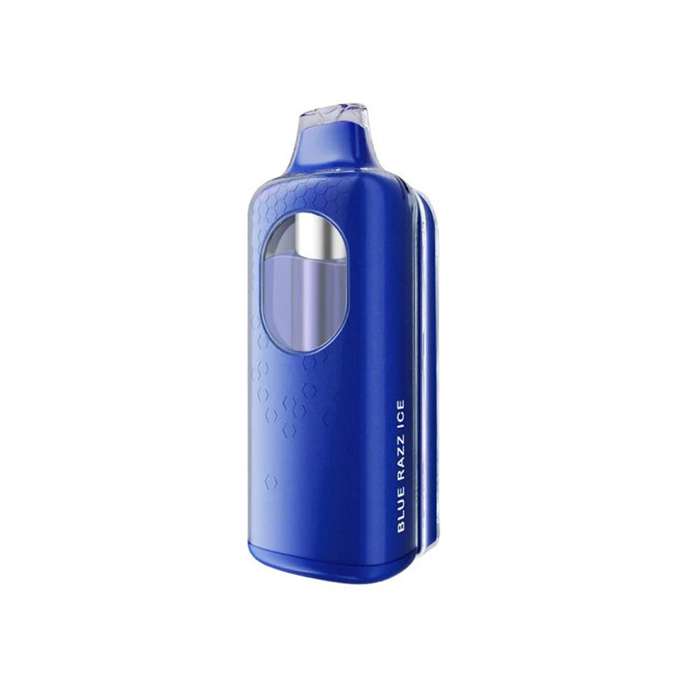 Romo Hex (Dispo KIT)(50000Puff)(12mL) Dispo + Power Dock Blue Razz Ice