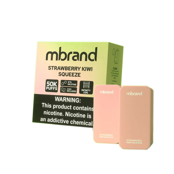 7Daze Click-Mates Mbrand Disposable Pod 20mg strawberry kiwi squeeze with packaging