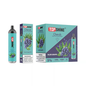 Topshine Disposable | 4500 Puffs | 10mL Aloe Grape	with Packaging and Box