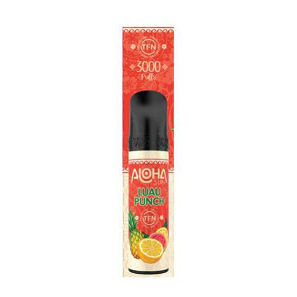 Aloha Sun Disposable | 3000 Puffs | 8mL Luau Punch	Packaging