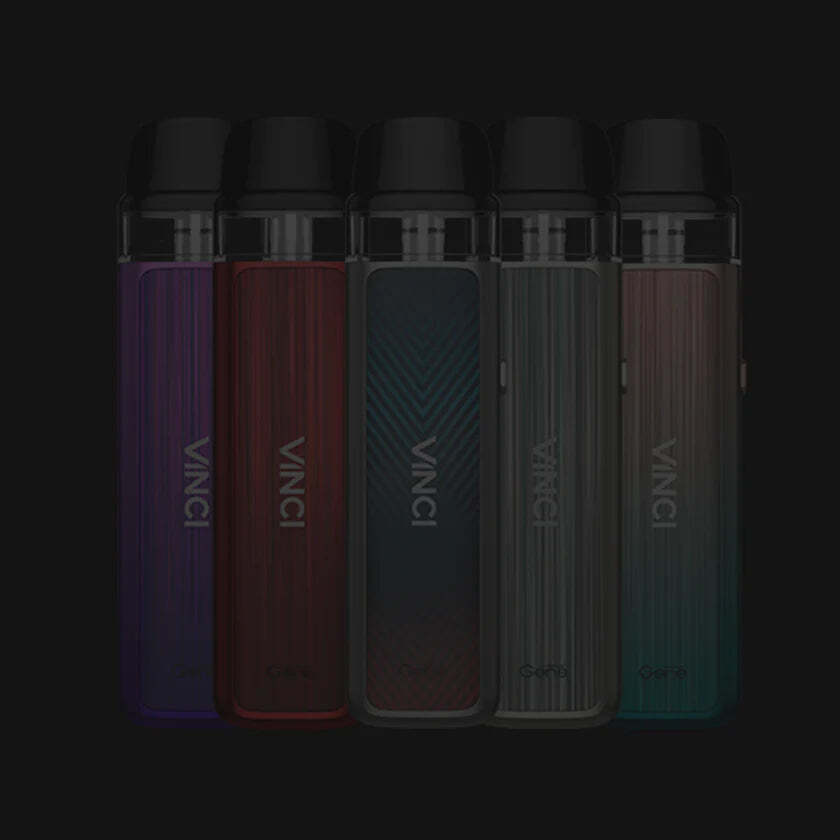 5 different color options for Voopoo Vinci pod system