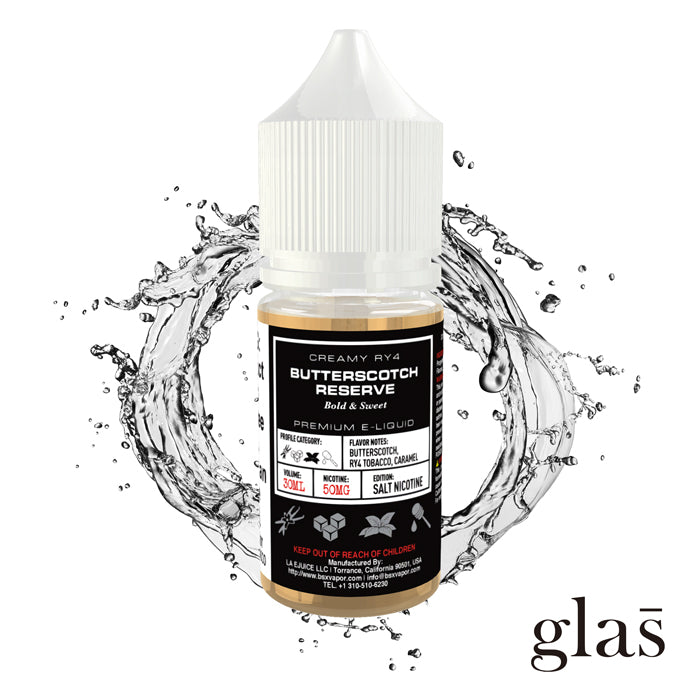 Butterscotch Grand Reserve by Glas BSX Salts TFN 30mL Bottle