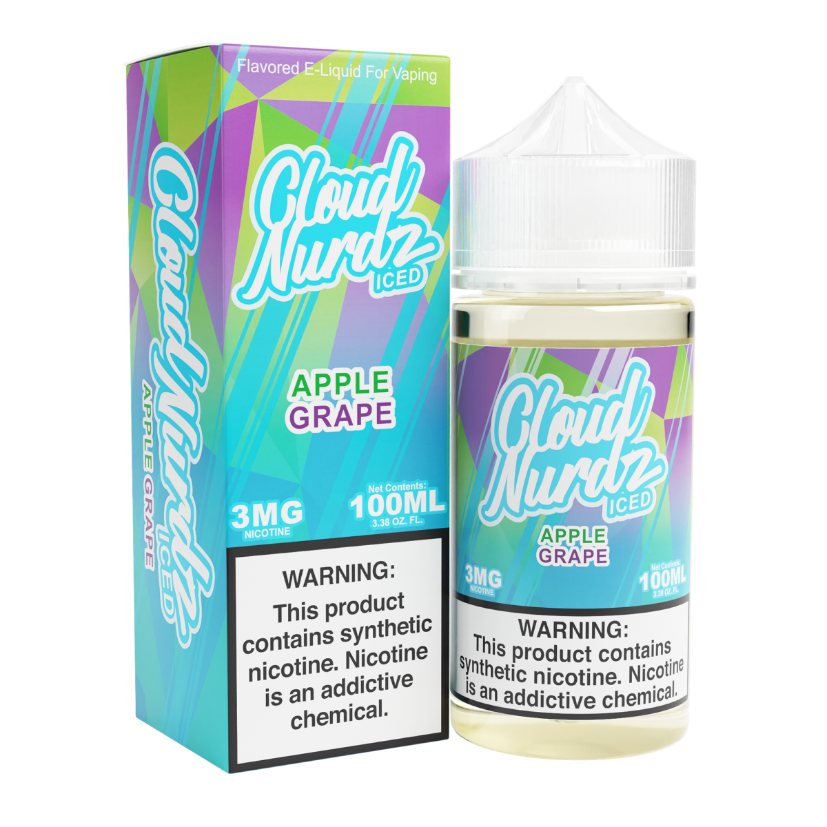 Grape Apple Iced  by Cloud Nurdz TFN 100mL with Packaging