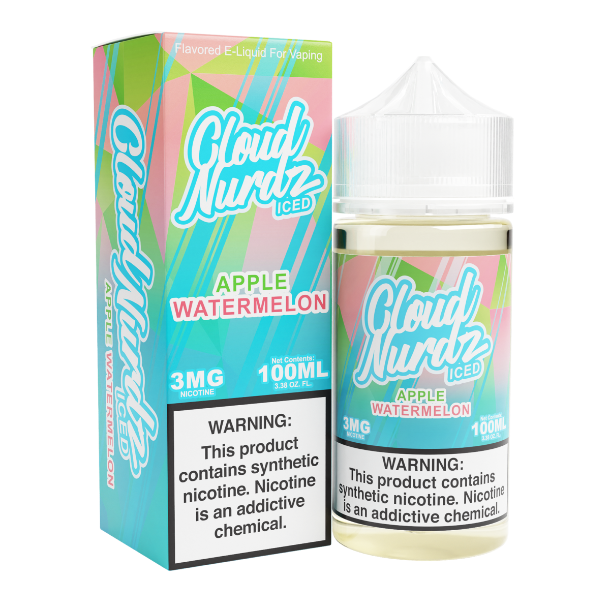 Watermelon Apple Iced by Cloud Nurdz TFN 100mL with Packaging