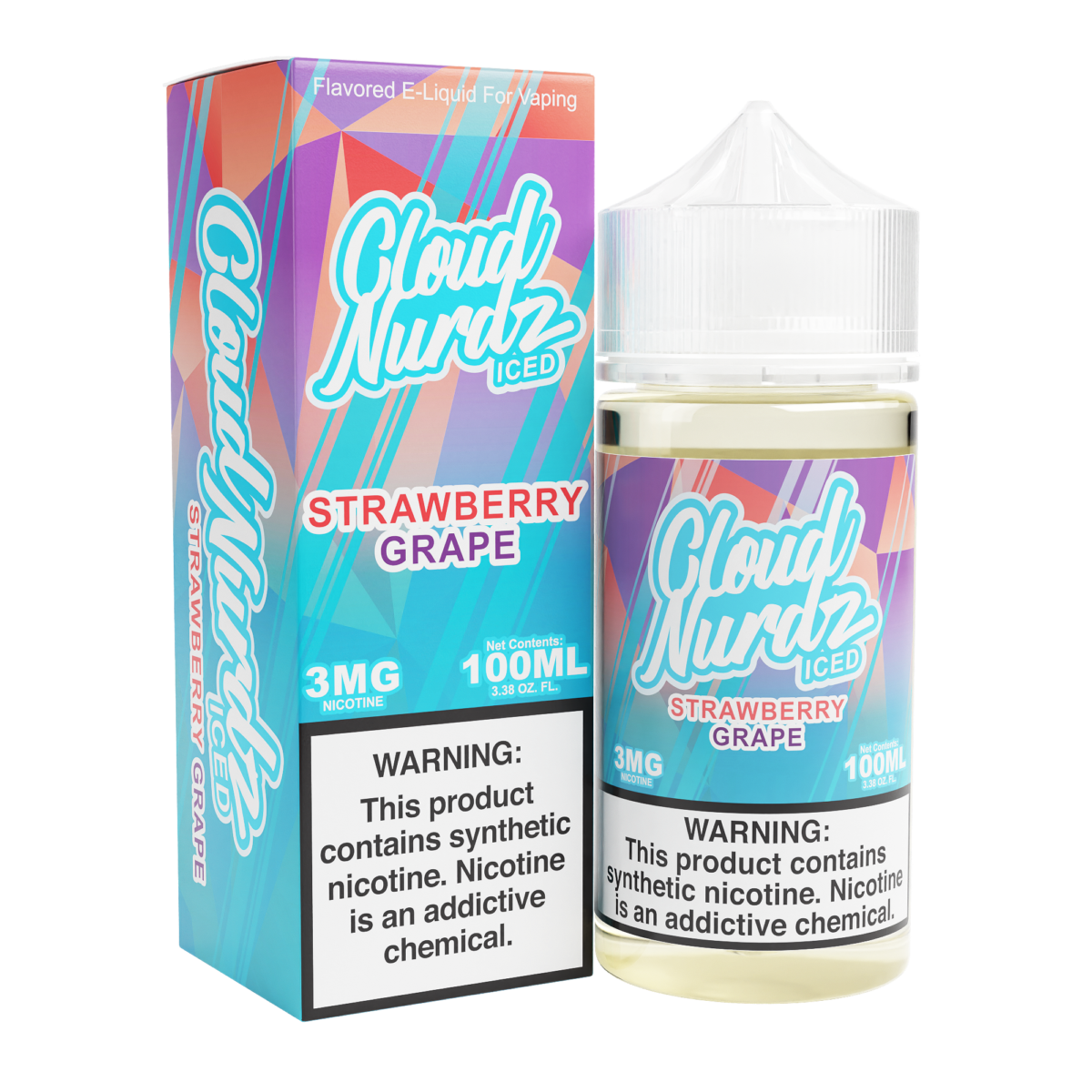 Grape Strawberry Iced by Cloud Nurdz TFN 100mL with Packaging