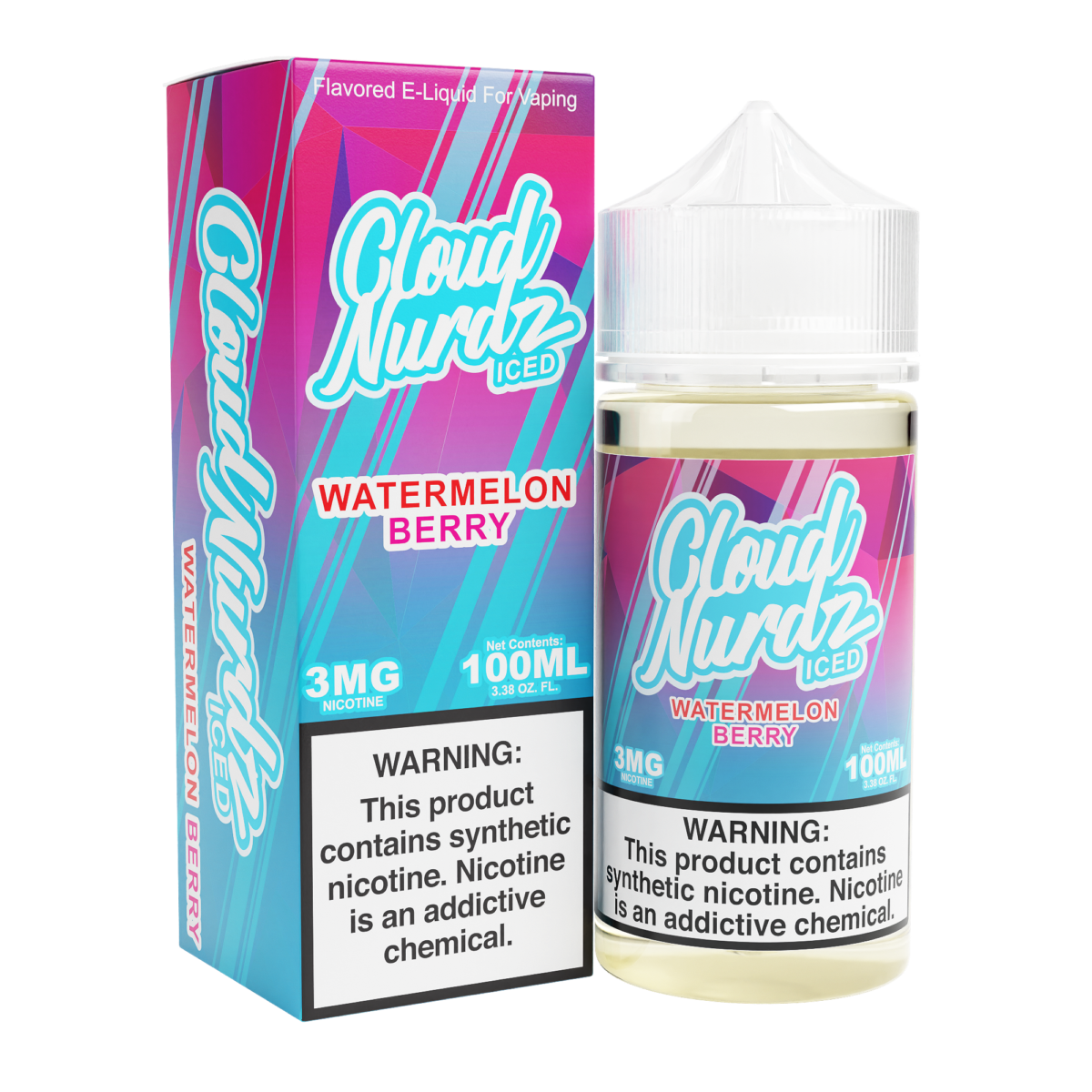 Watermelon Berry Iced by Cloud Nurdz Ice TFN 100ML with Packaging