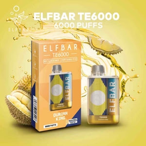 Elf Bar TE6000 Disposable Durian King with Packaging