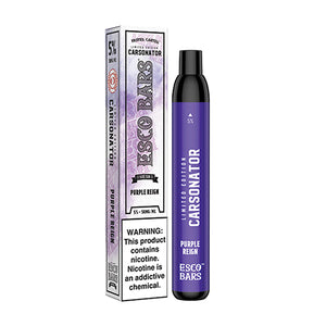 Esco Bars Carsonator Mesh Disposable | 2500 Puffs | 6mL purple reign with packaging