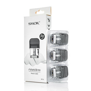 SMOK Novo 3 Pods (3-Pack) 0.8ohm with packaging