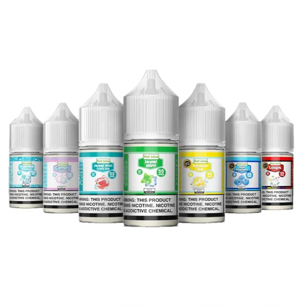 Sour Fruity Worms Freeze | Pod Juice Salt | 30mL Group Photo