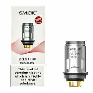 SMOK Vape Pen Coils (5-Pack) Meshed 0.15ohm 30-50W with Packaging