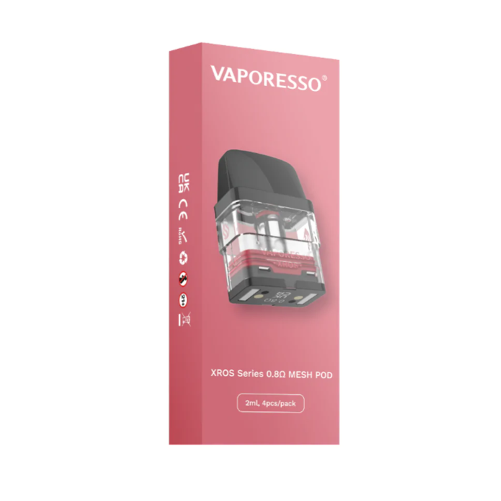 Vaporesso XROS Pods | 4-Pack - 0.8ohm packaging