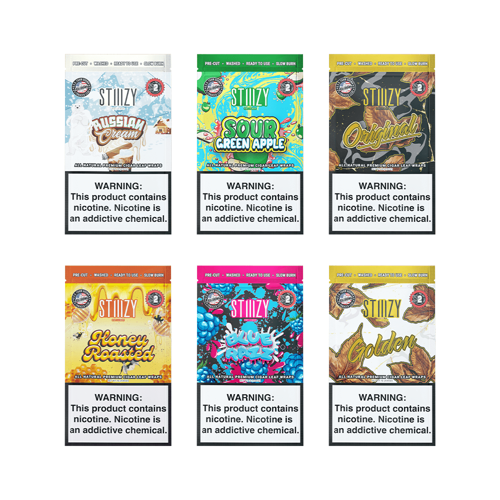 STIIIZY Premium Wraps 2-Pack - 20ct Counter Display | Group Photo