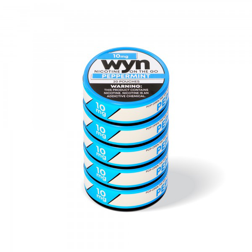 WYN Nicotine Pouches (20ct Can)(5-Can Pack) Peppermint 10mg