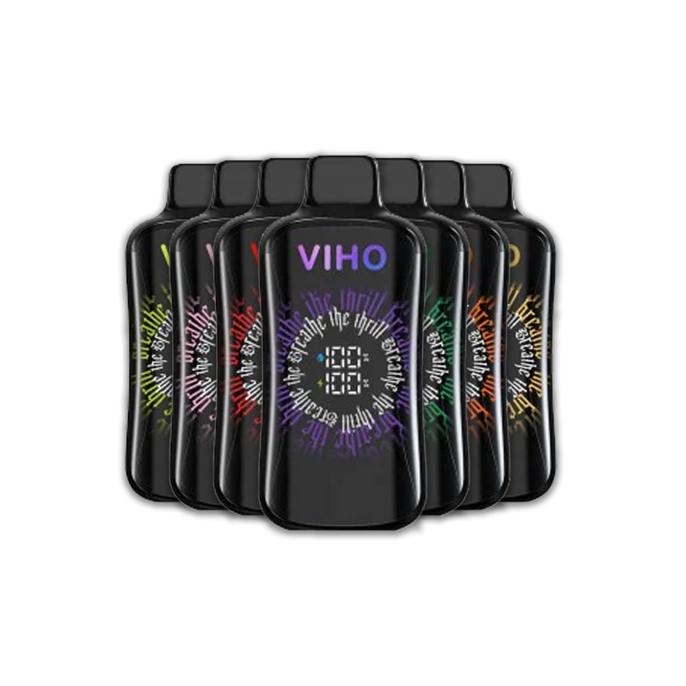 Viho Super Charge PRO E-Cig Disposable 20000 Puffs 21mL 50mg Group Photo