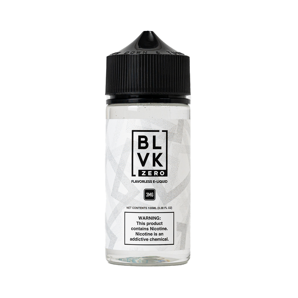 Flavorless BLVK ZERO Series 100mL bottle