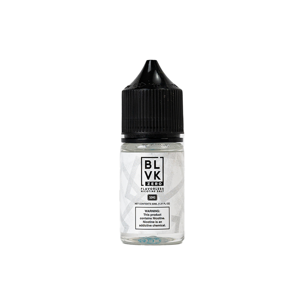 Flavorless BLVK SUBZERO Series Salts 30mL bottle