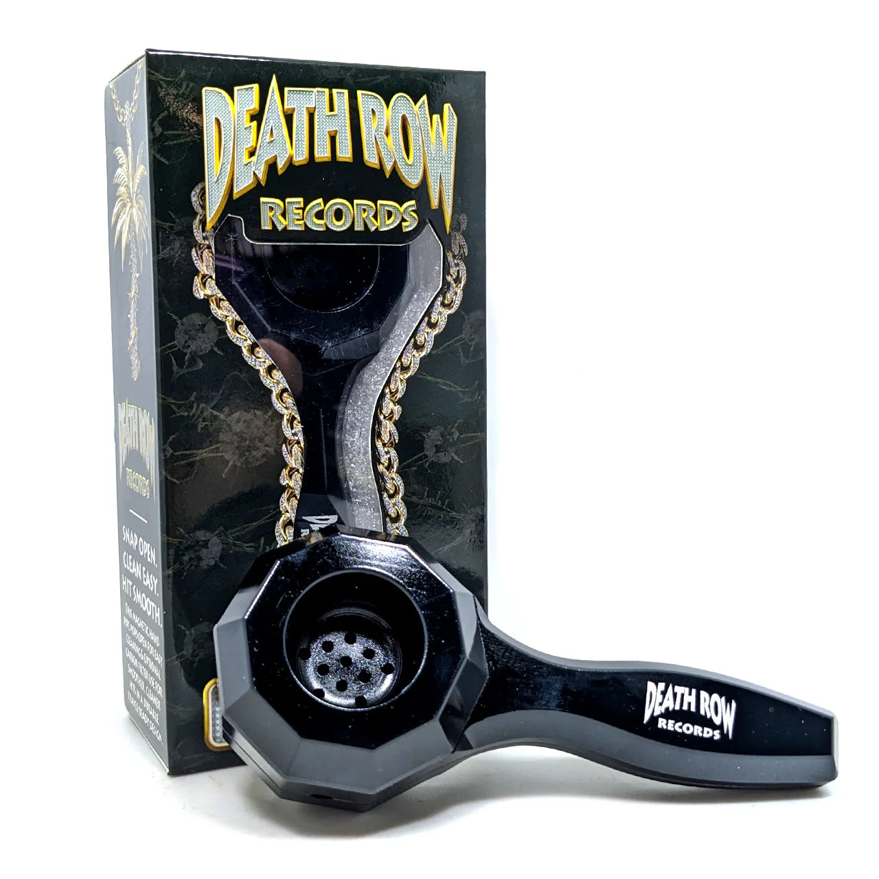 Death Row Records (Hand Pipe) 4.4" Metal 2pc Easy Cleanin