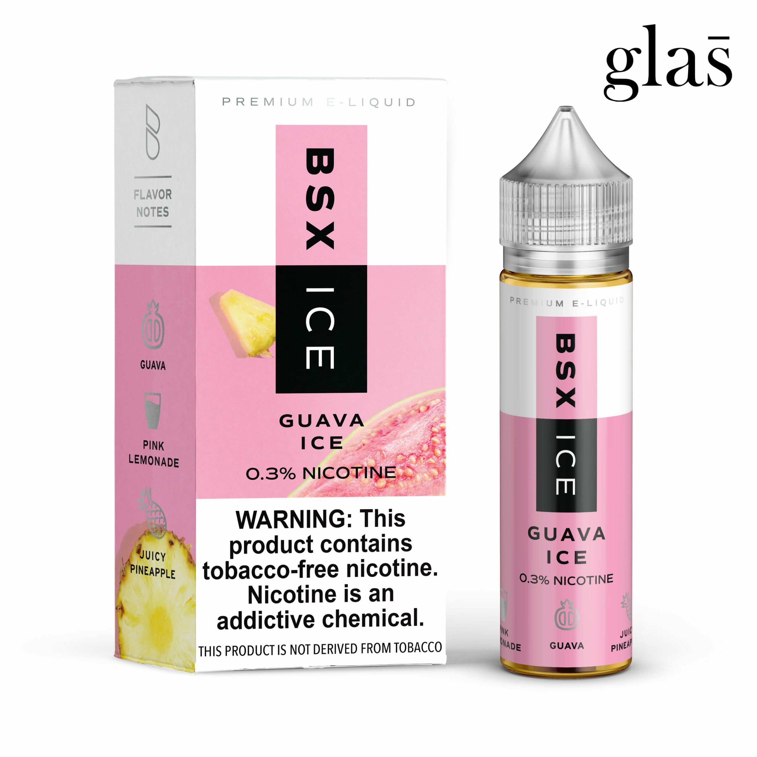 Guava Ice by Glas BSX TFN 60mL with Packaging