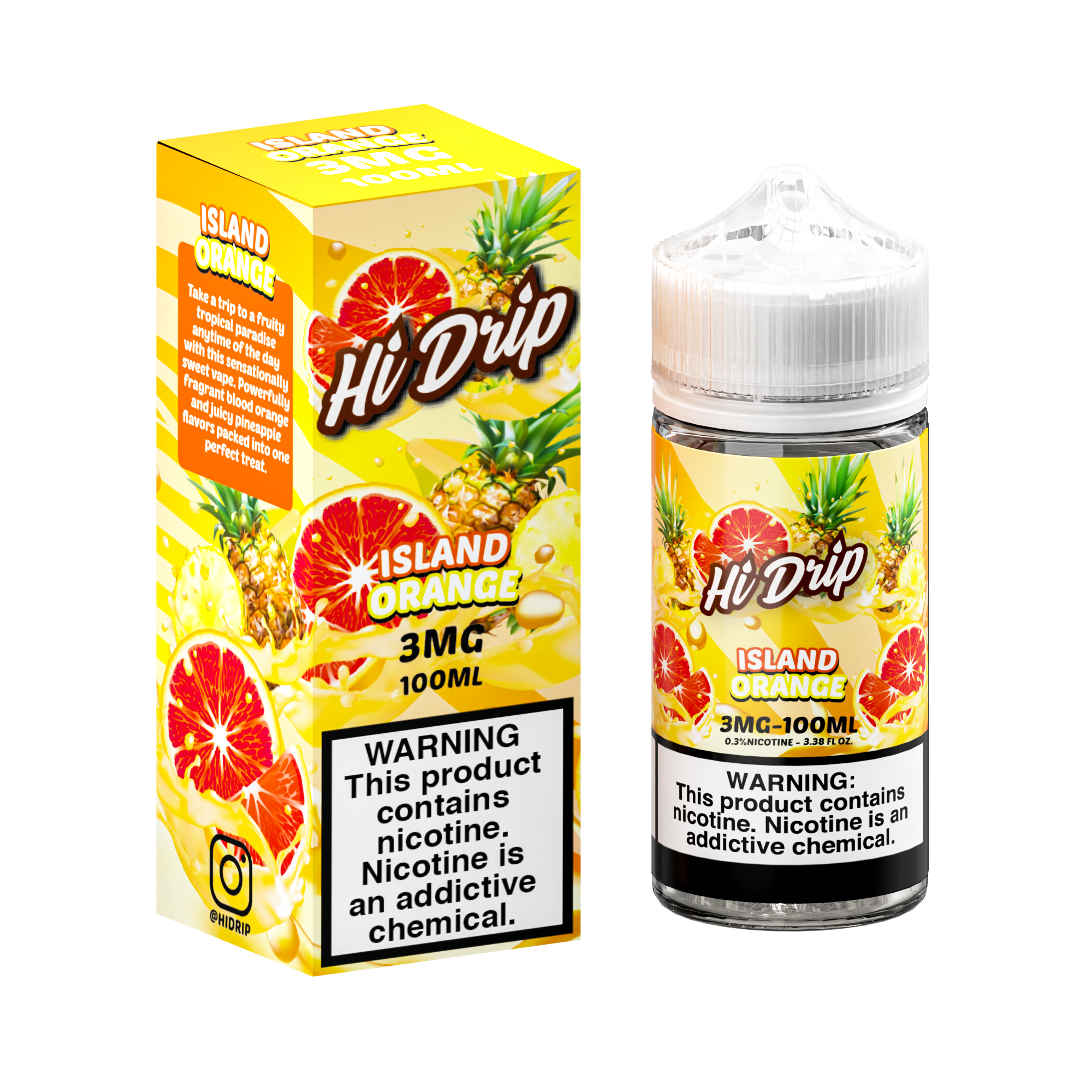 Island Orange by Hi Drip E-Liquid 100ml with Packaging