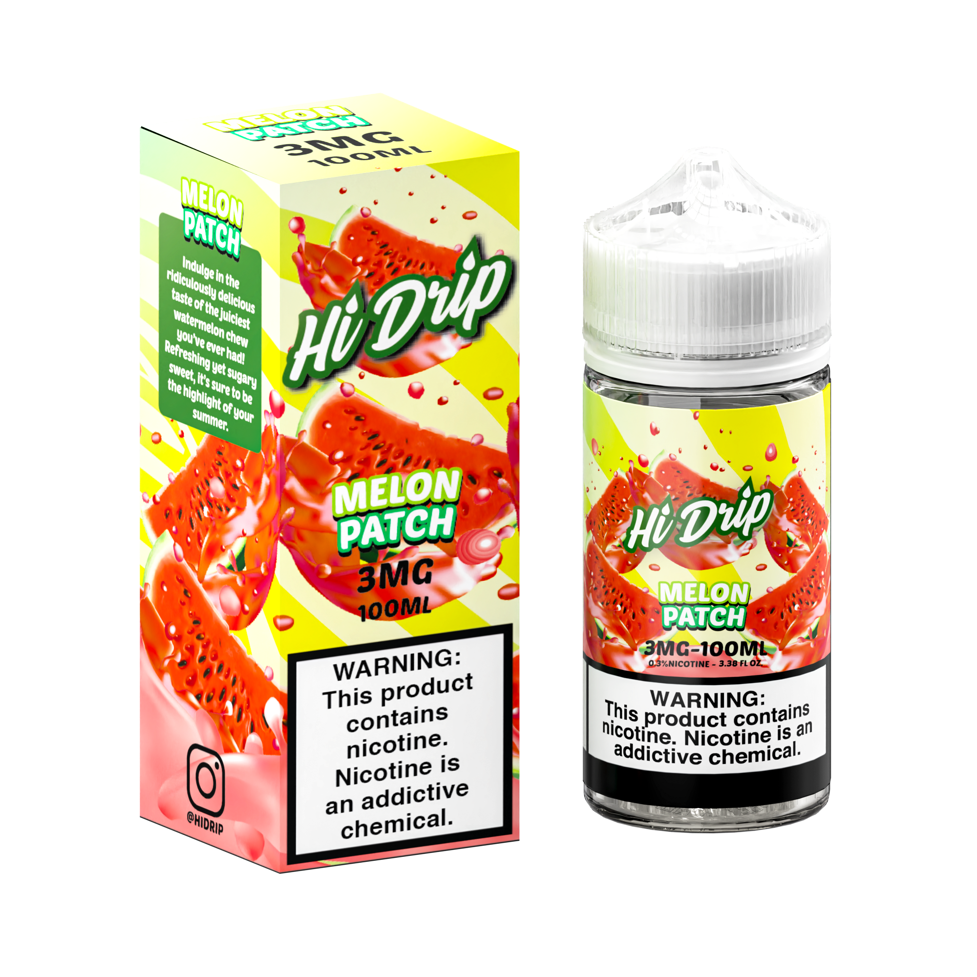 Melon Patch by Hi Drip E-Liquid 100ml with Packaging