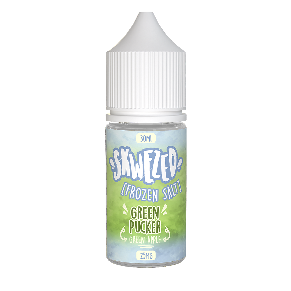 Frozen Green Pucker (Green Apple Ice) by Skwezed Salt 30ml bottle