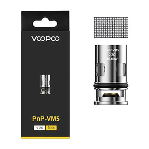 VooPoo PnP Replacement Coils (Pack of 5) PnP VM5 0.2ohm with Packaging
