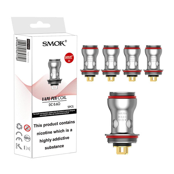 SMOK Vape Pen Coils (5-Pack) DC 0.6ohm with Packaging