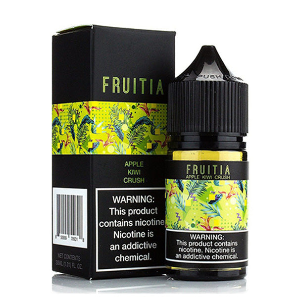 Apple Kiwi Crush Fruitia by Fresh Farms Salt 30mL with Packaging