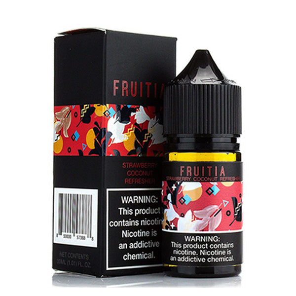 Strawberry Coconut Refresher Fruitia by Fresh Farms Salt 30mL with Packaging