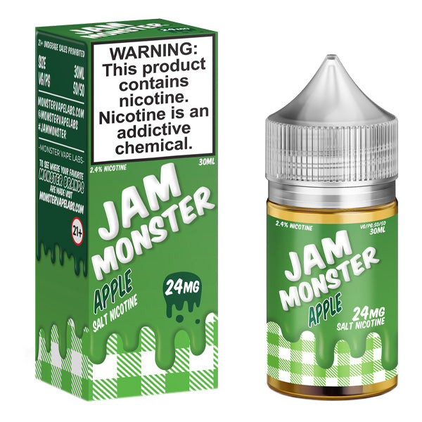 Apple By Jam Monster Salts Series 30mL with Packaging