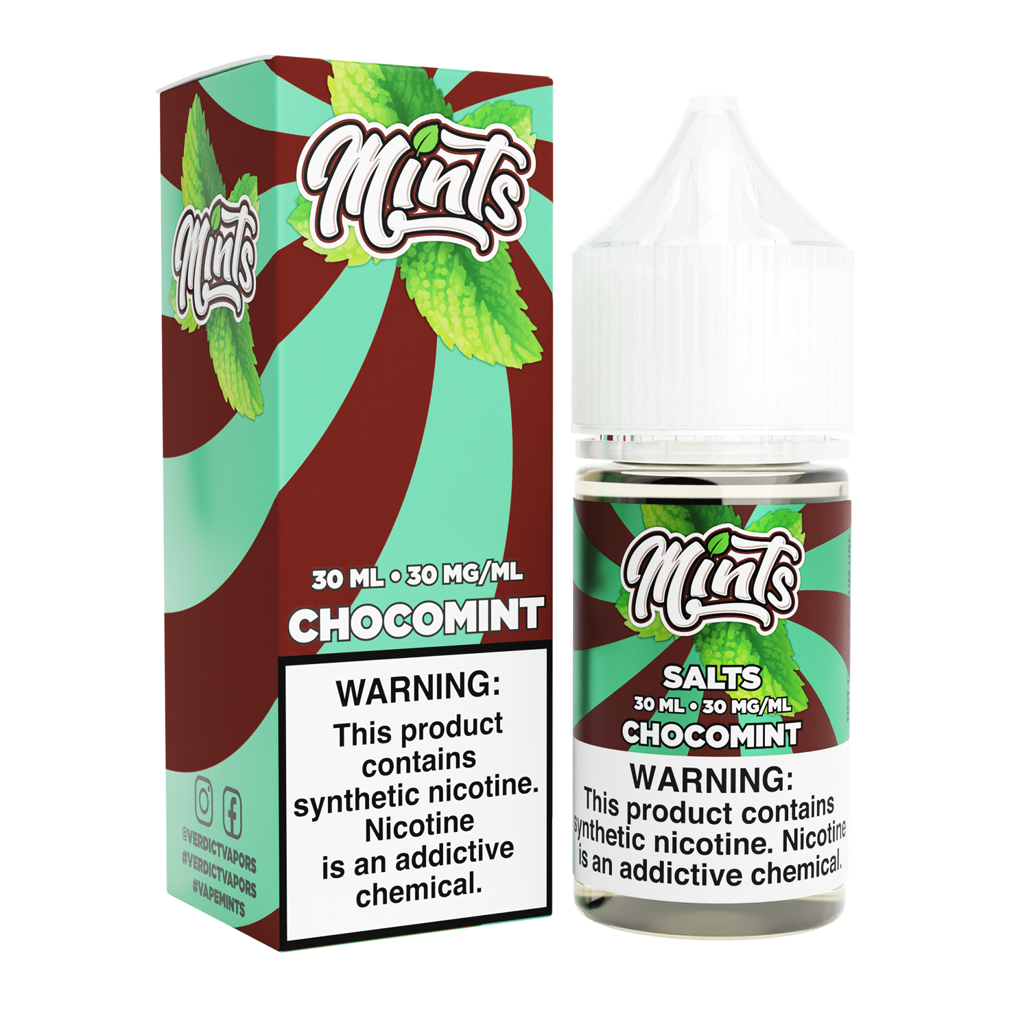 Chocomint by Mints SALTS E-Liquid 30mL with Packaging