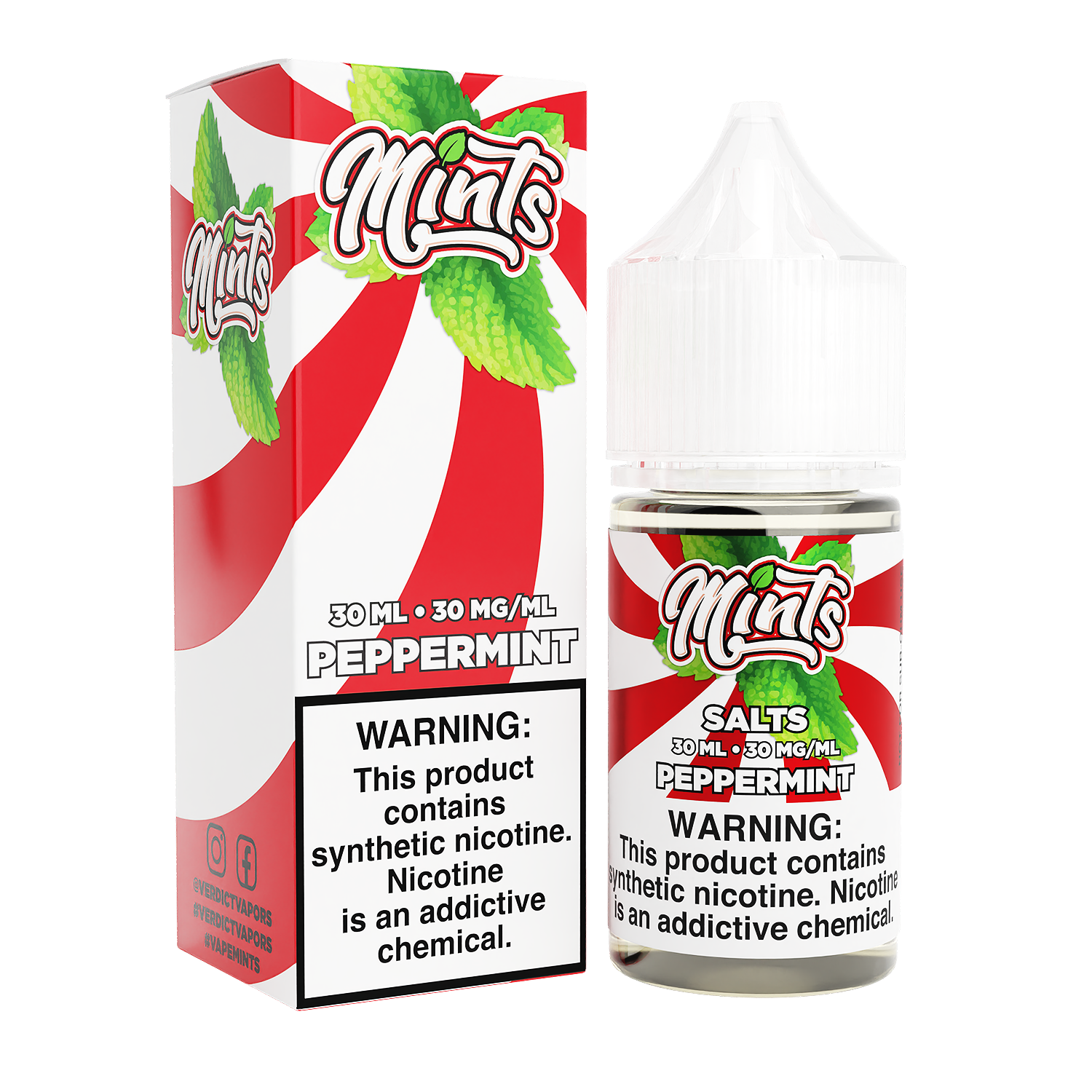 Peppermint by Mints Salts Series 30mL with Packaging