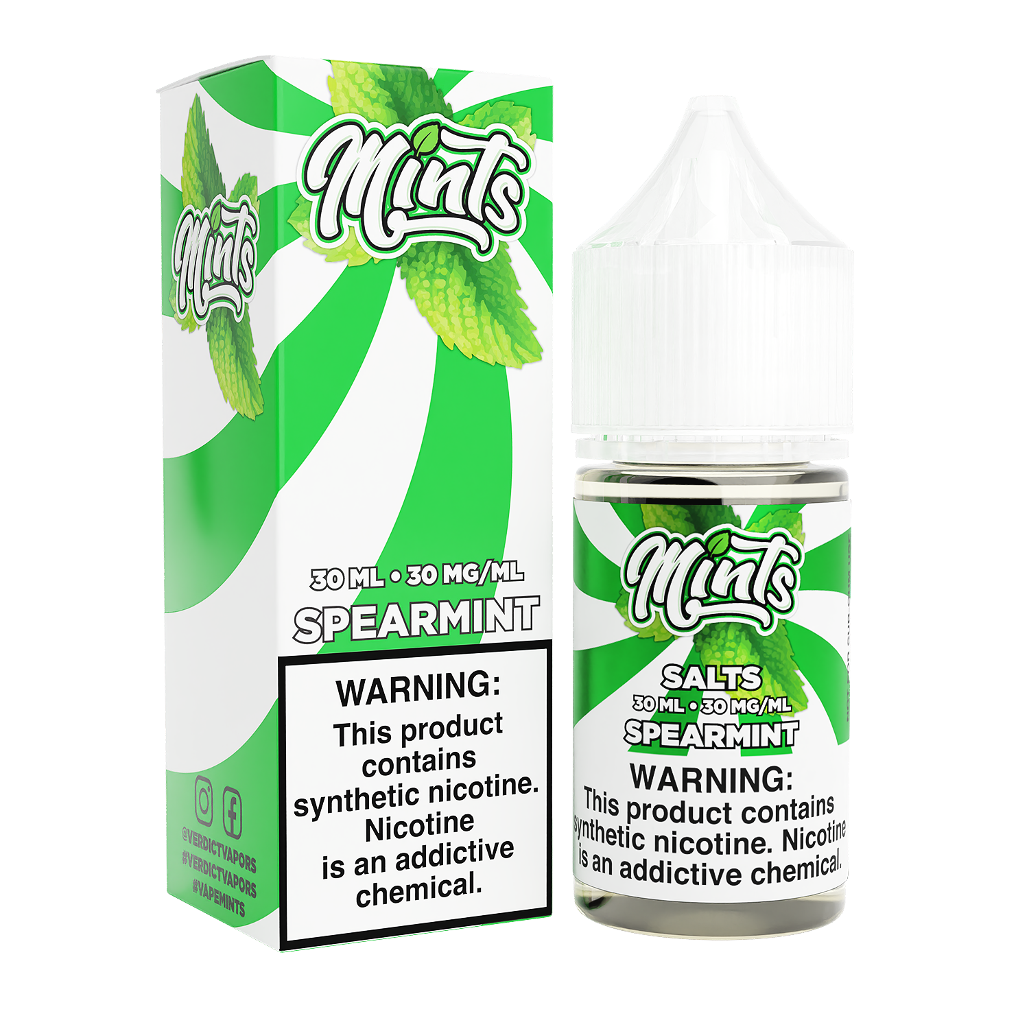 Spearmint by Mints Salts Series 30mL with Packaging