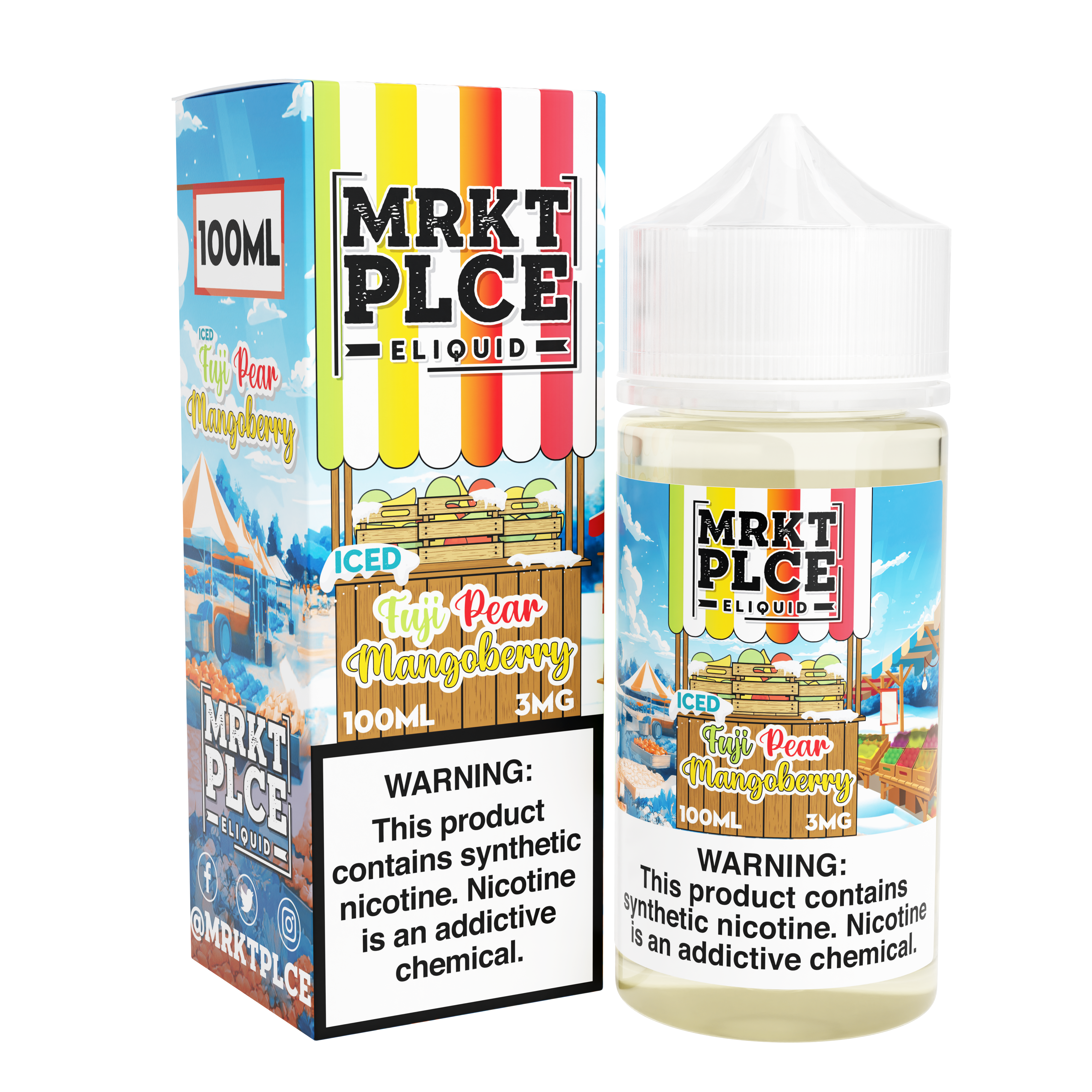 Iced Fuji Pear Mangoberry by MRKT PLCE Series 100mL with Packaging