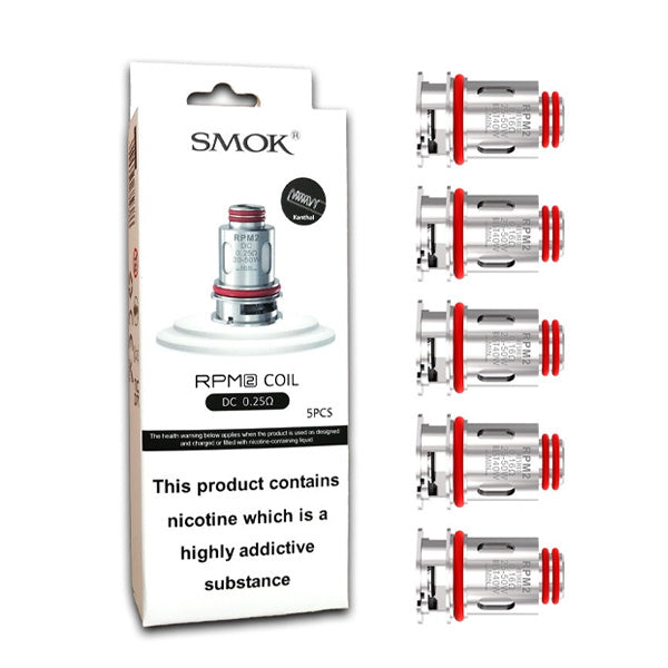 SMOK RPM 2 Coils (5-Pack) Dc Mtl 0.25ohm Coil With Packaging