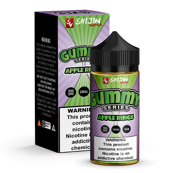 Apple Rings by Shijin Vapor Gummy O's Series 100mL with Packaging